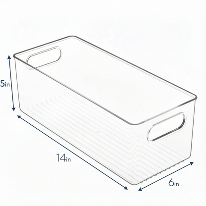 Clear Fridge & Pantry Storage Bin