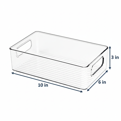 Clear Fridge & Pantry Storage Bin