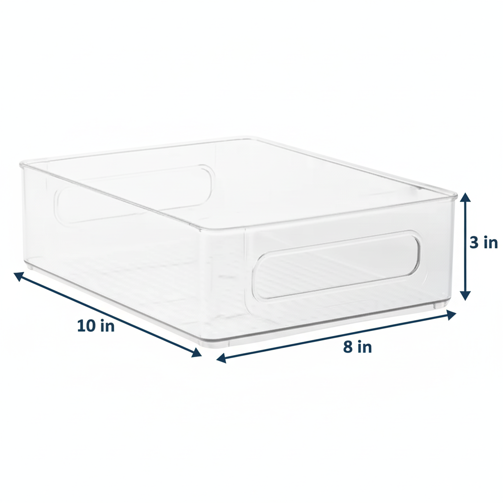 Clear Fridge & Pantry Storage Bin