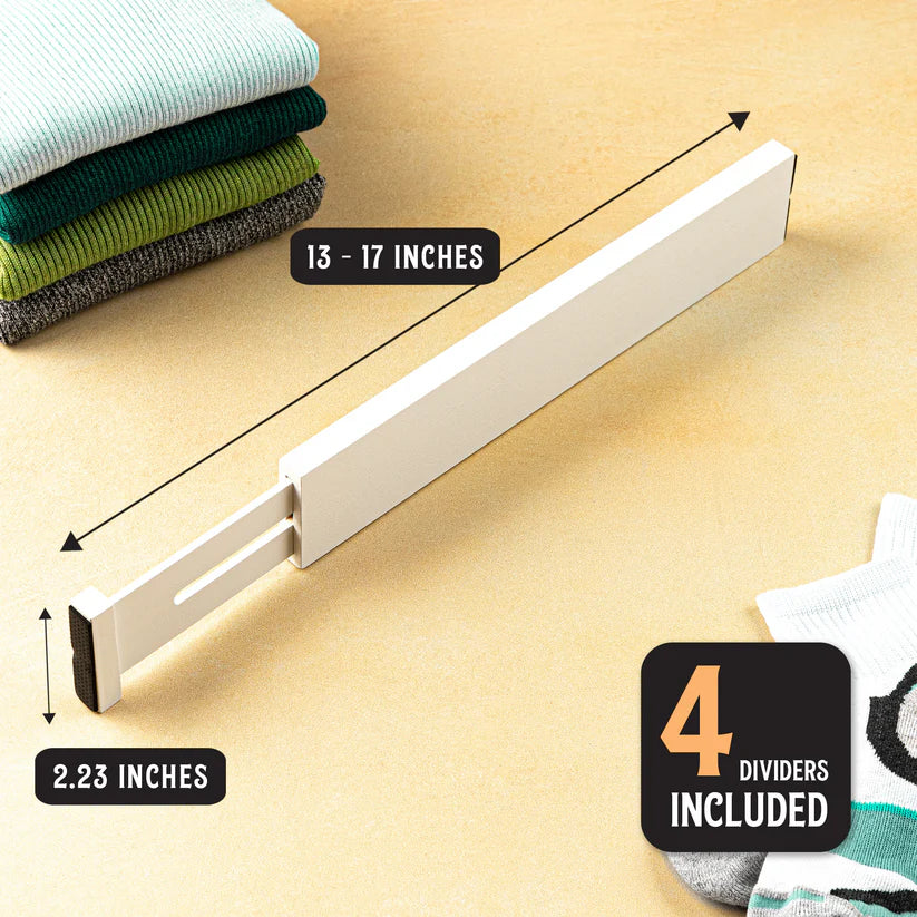 Expandable Drawer Dividers- Pack of 4