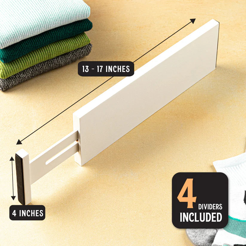Expandable Drawer Dividers- Pack of 4