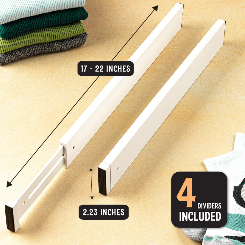 Expandable Drawer Dividers- Pack of 4