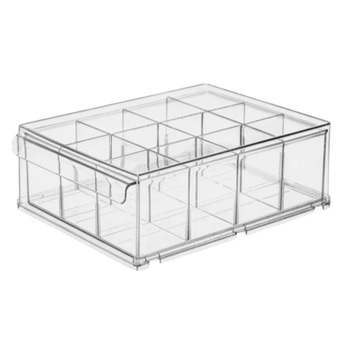 Small Clear Drawer With Removable Dividers 13.8 X 10.2 X 4