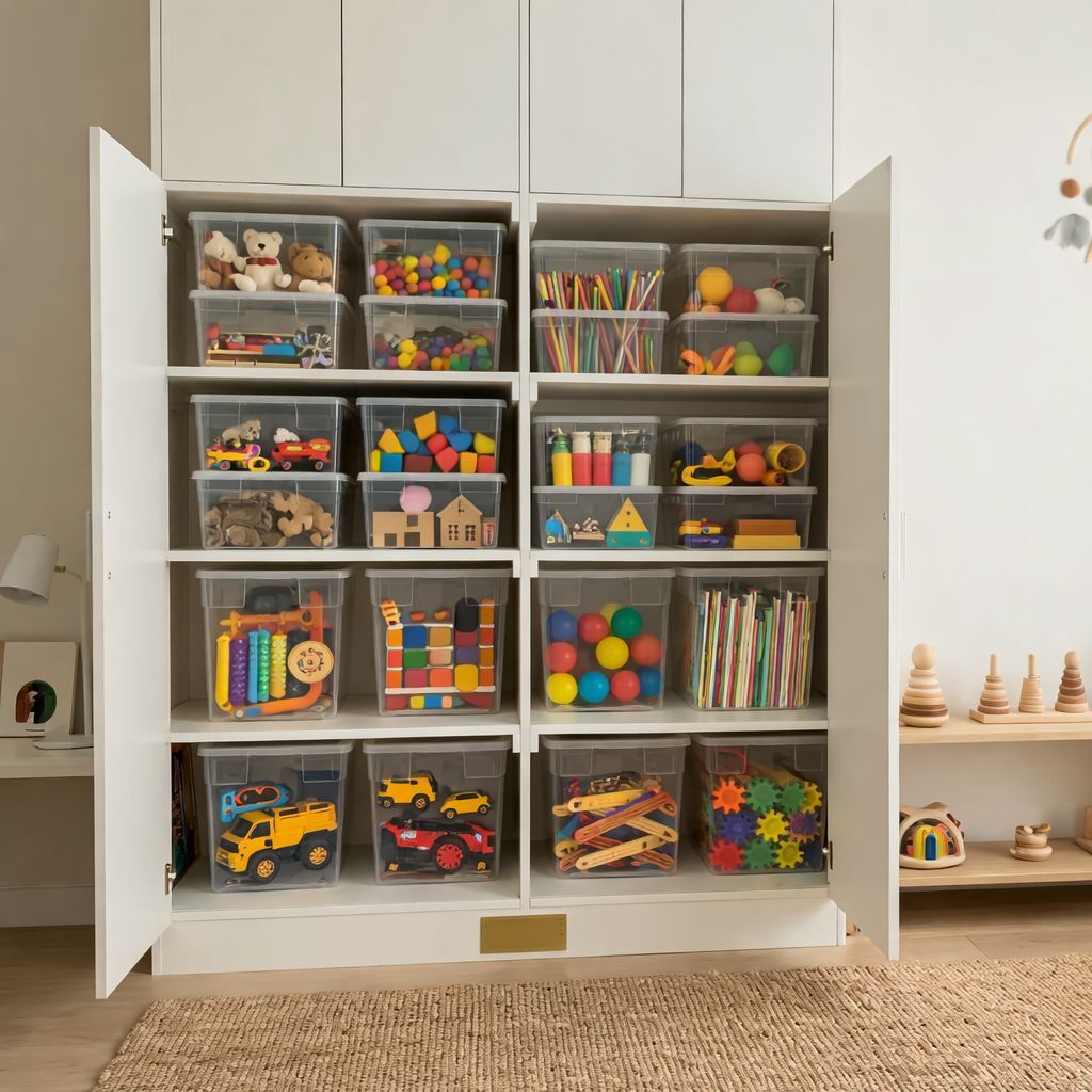 Your Bin- Clear Storage Bin with Cover