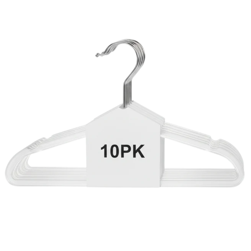 Clear Kids Hangers- 10-Pack