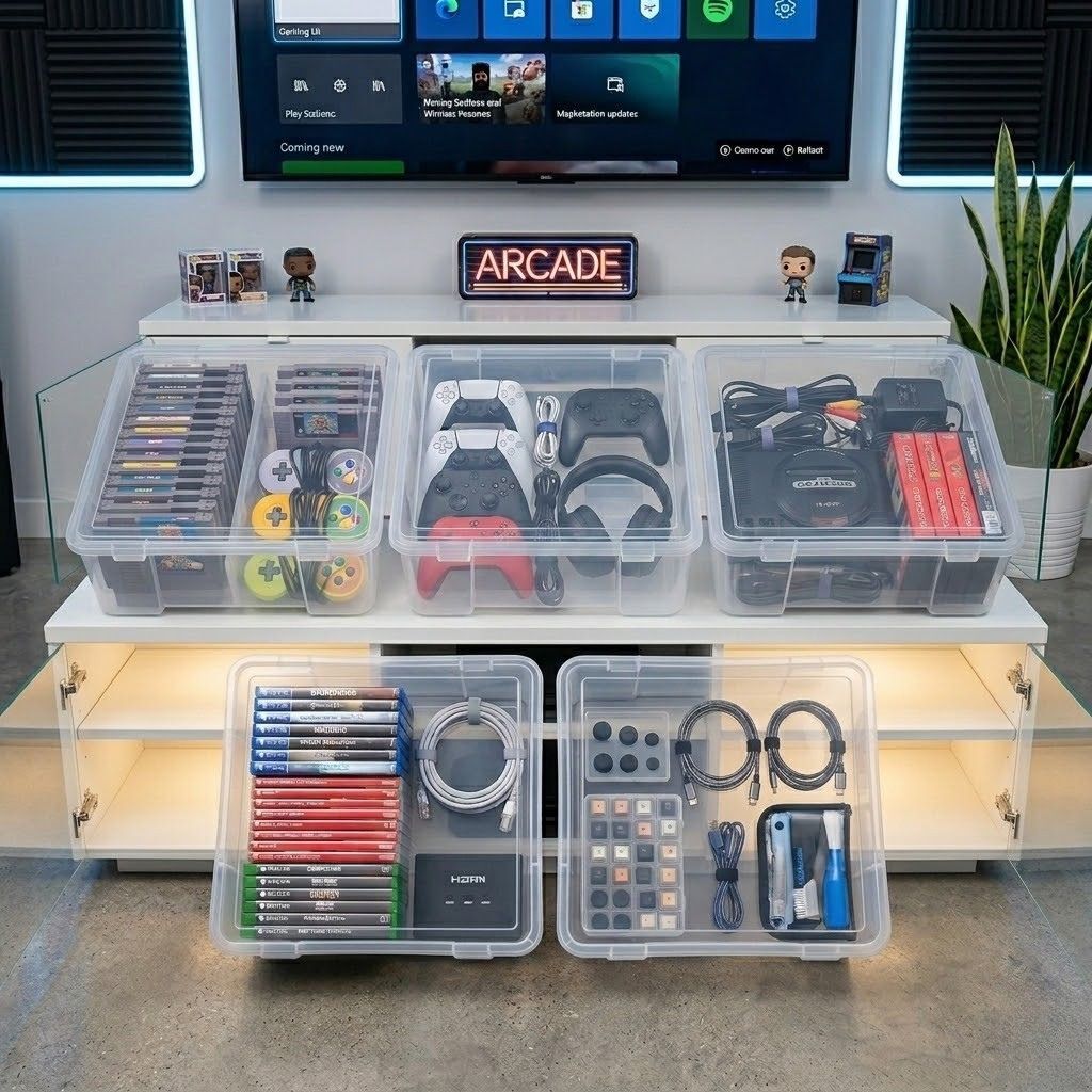 Photos, Games, and Crafts All-Purpose Storage Bins