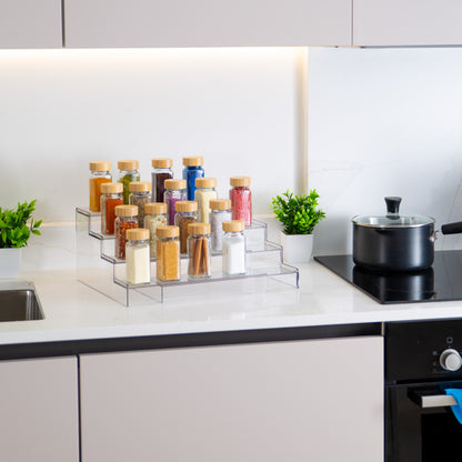 Clear Spice Rack Organizer